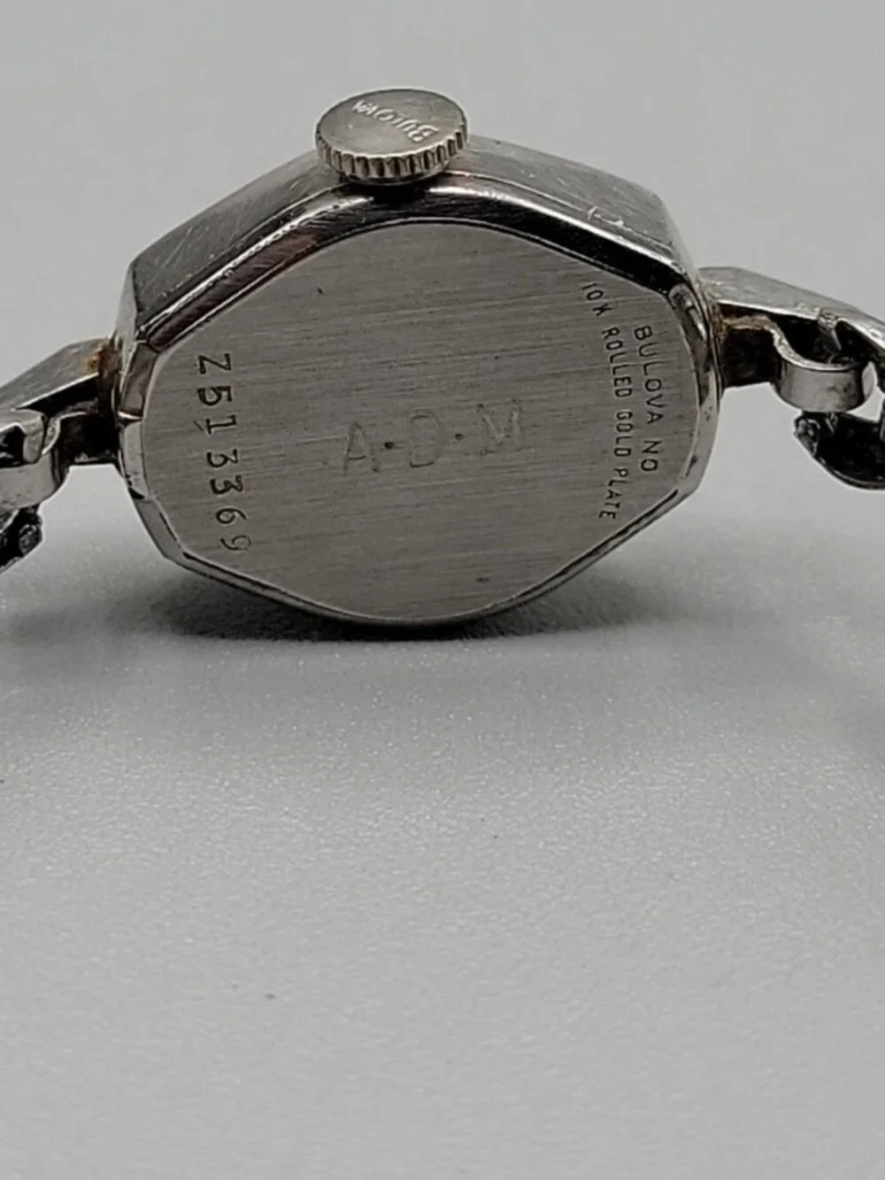 Vintage Bulova Ladies 1950s Infinity Wind Watch 10krgp 17 Jewels Swiss 17mm 6